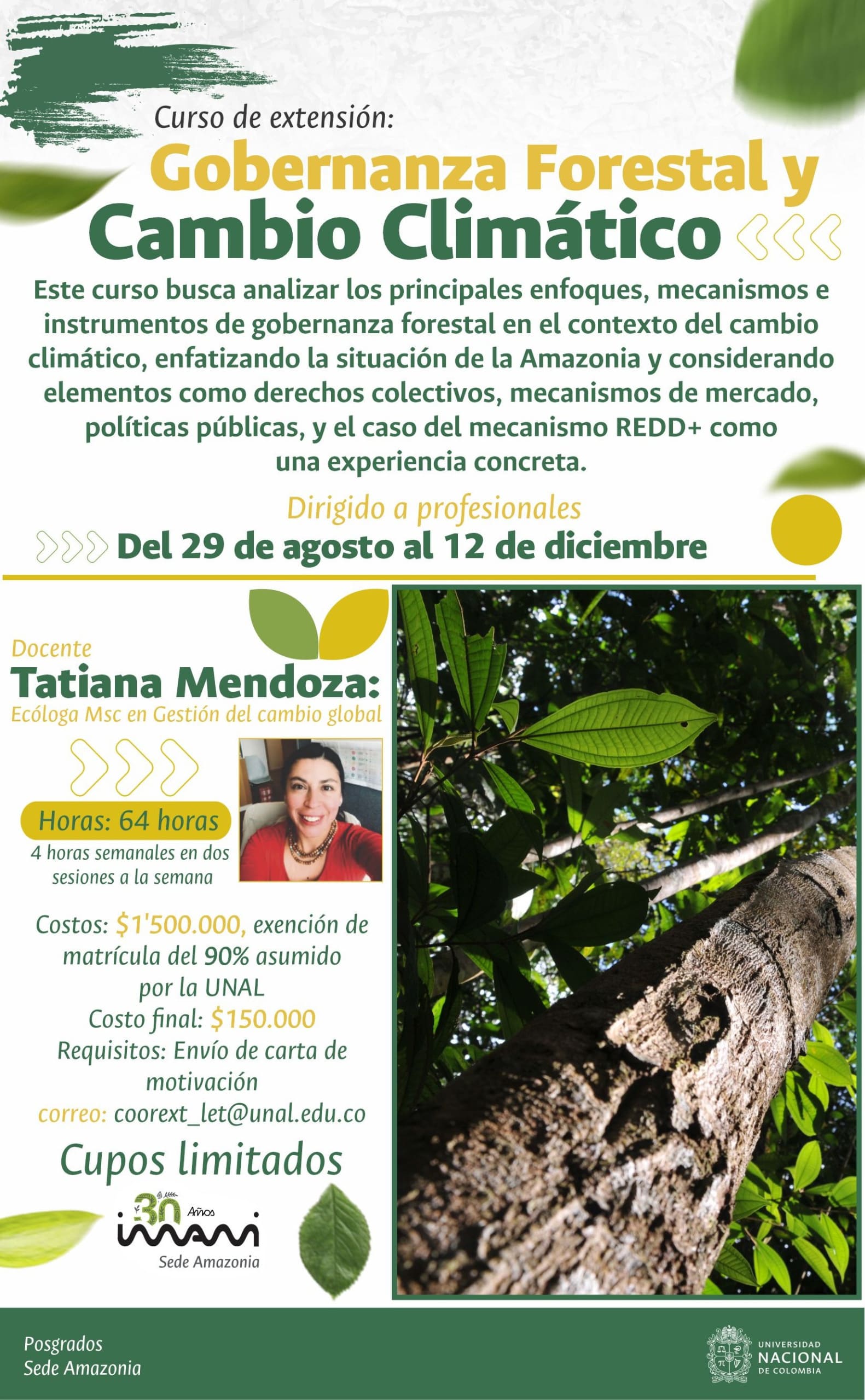 Curso de Extensión Gobernanza Forestal y Cambio Climático Comp